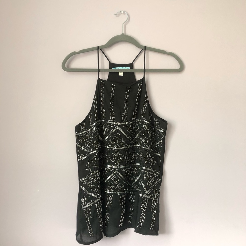 ♥️ Beaded Sleeveless Top